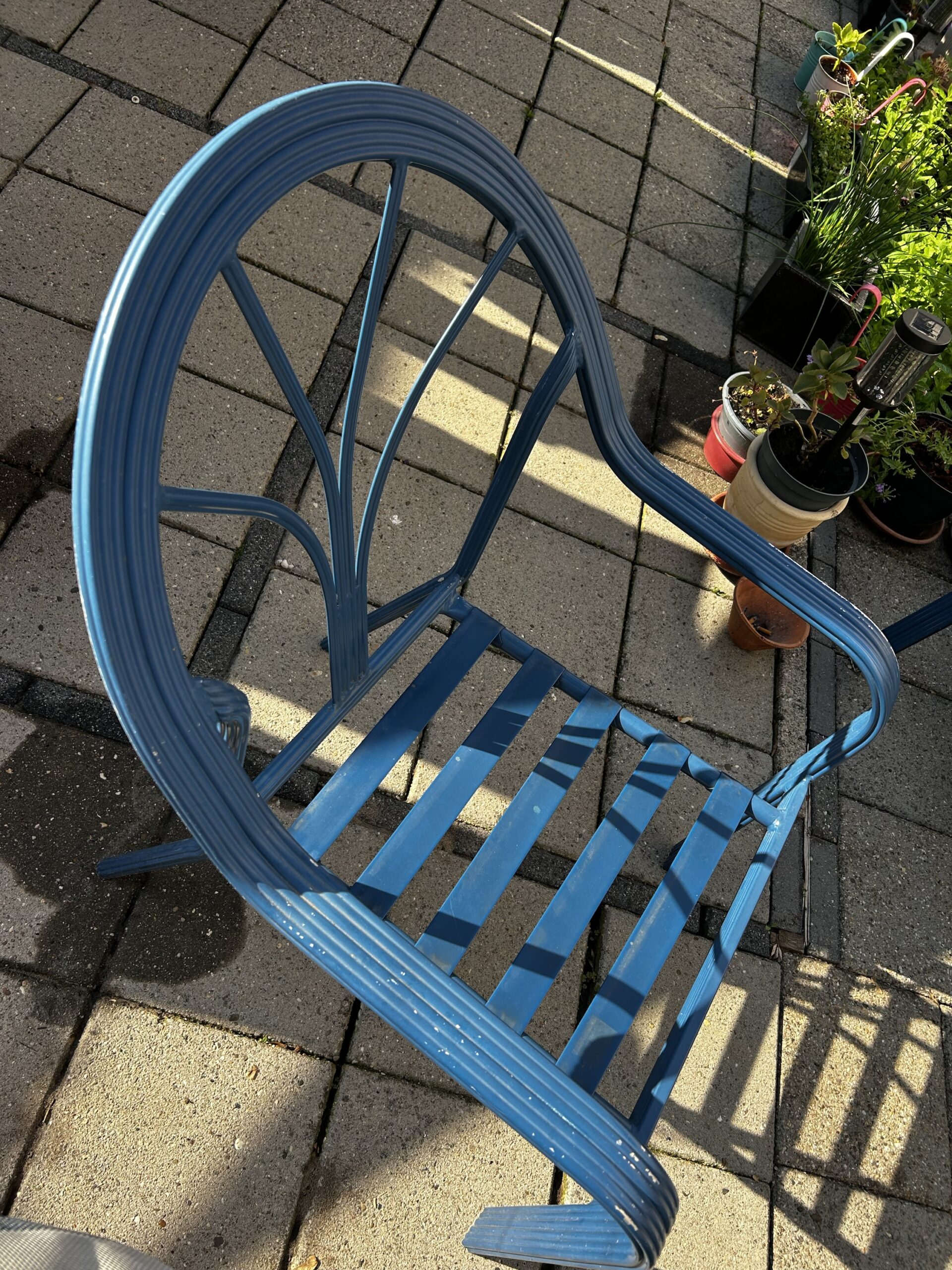 4 Aluminium tuinstoelen stapelbaar - Afbeelding 2