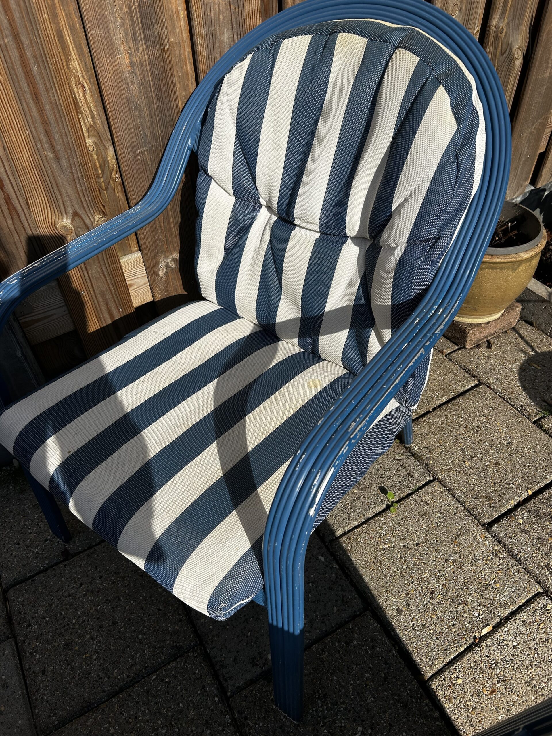 4 Aluminium tuinstoelen stapelbaar - Afbeelding 3