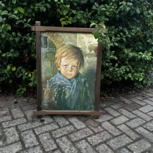 Schilderij huilende jongen